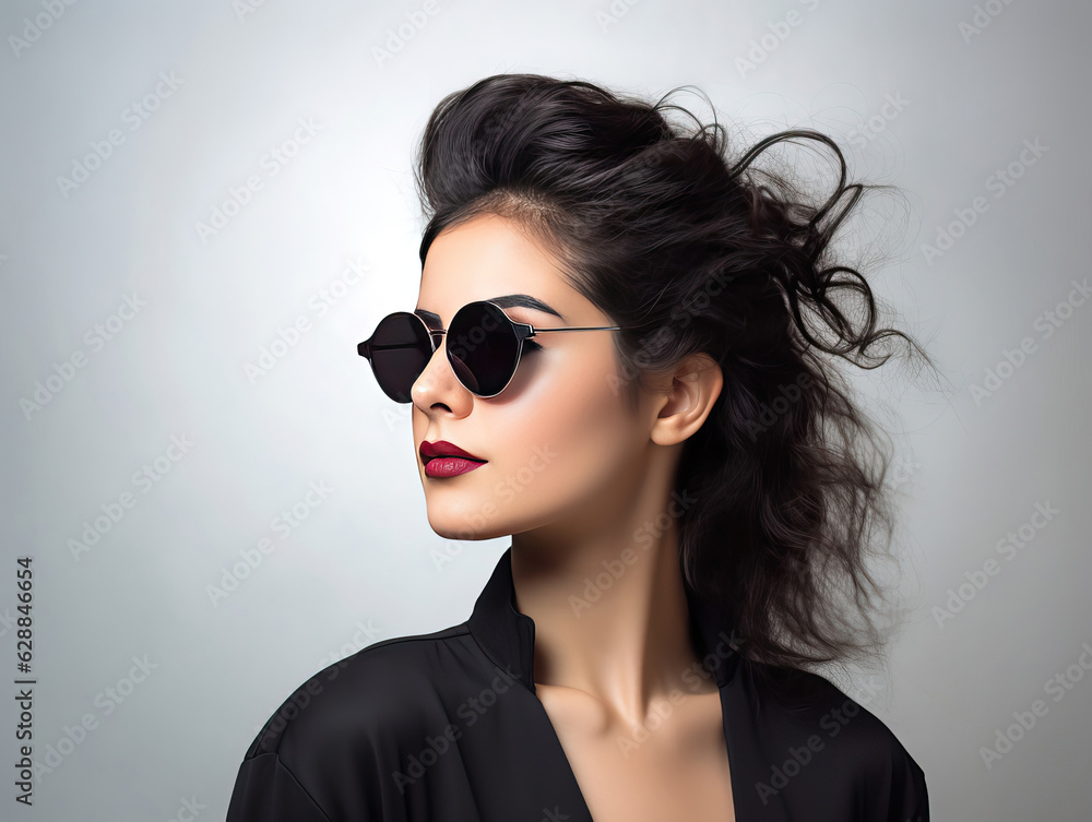 portrait of a woman in sunglasses portrait of a woman in sunglasses