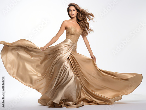 woman in a dress