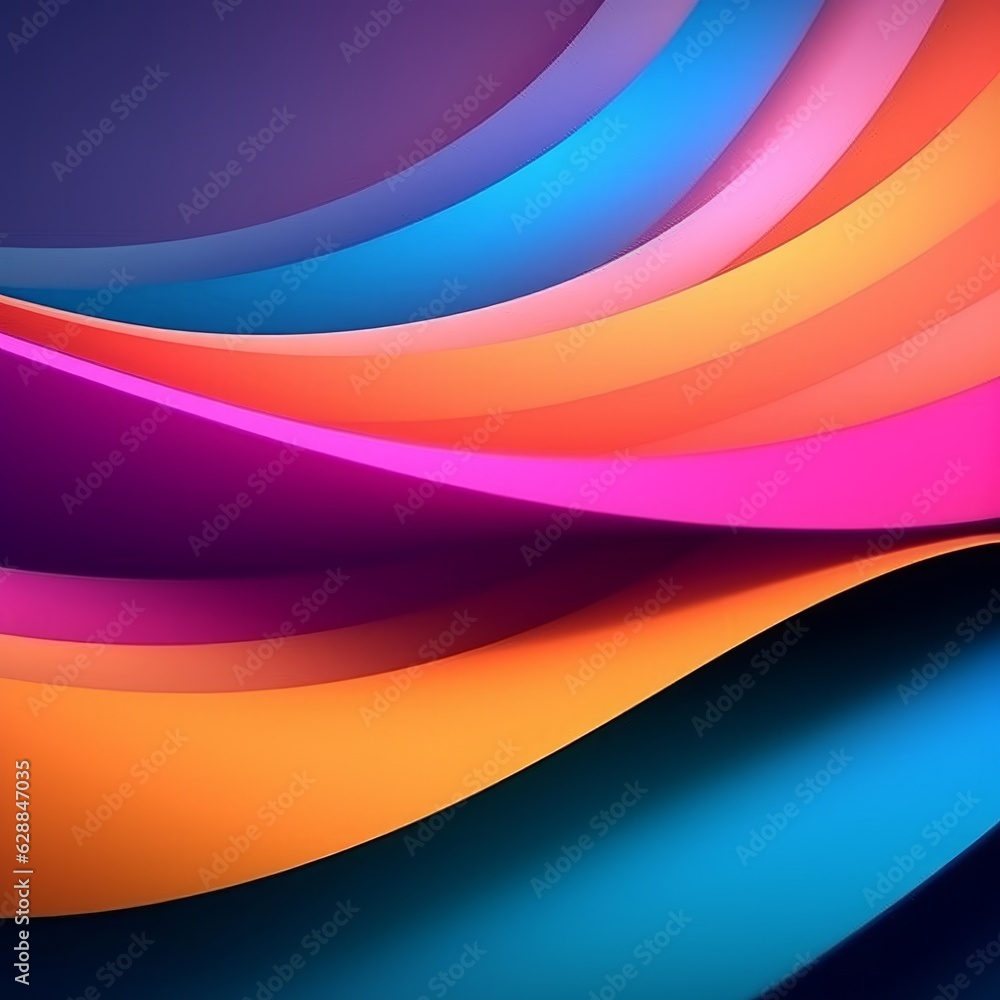 Vibrant Color Abstract Gradient Background