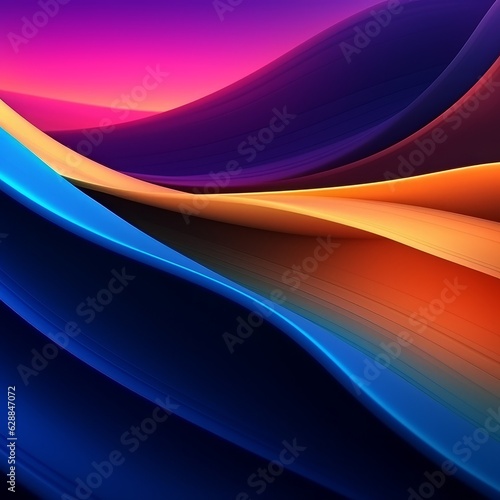 Vibrant Color Abstract Gradient Background