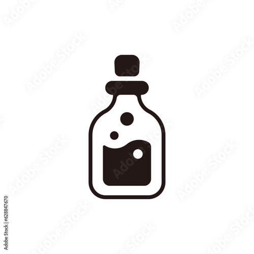 Photography Poison icon.Flat silhouette version.