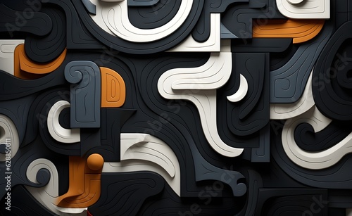background pattern,letter,puzzle,AI generated