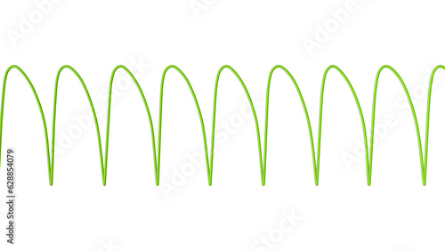 Εκτύπωση καμβά Electrocardiogram displaying ventricular tachycardia, 3D illustration