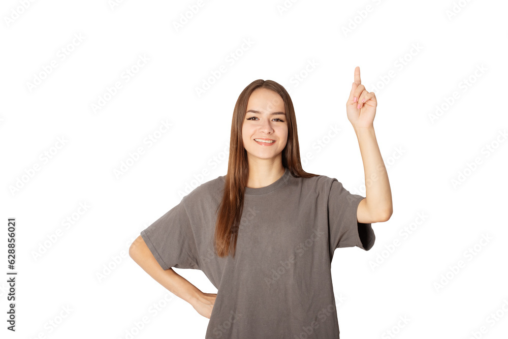 student showing thumbs up,teenager with idea,education and language learning,back to school,cute young woman isolated student showing thumbs up,teenager with idea,education and language learning,back to school,cute young woman isolated