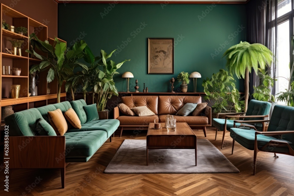 Luxurious living room with wall textures and paintings, carpets and nature inspiring details. Modern, fabulous and sleek living room design Luxurious living room with wall textures and paintings, carpets and nature inspiring details. Modern, fabulous and sleek living room design