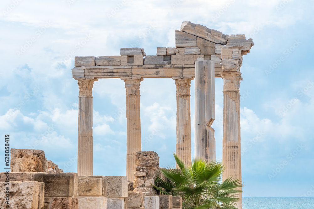 Temple of Apollo in the ancient town Side. Оne of the most attractive cultural showplace in province Antalya