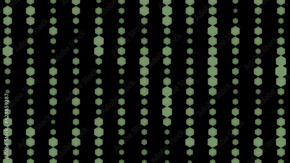 Green Transparent Abstract Background. Moving Pattern.
