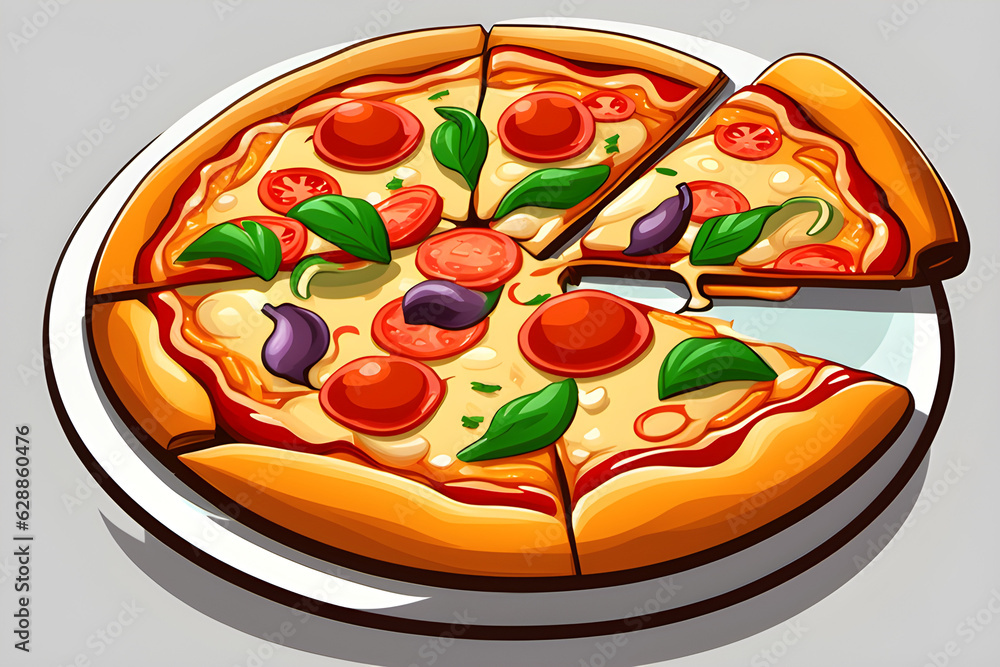 an appetizing pizza image Generative Ai an appetizing pizza image Generative Ai