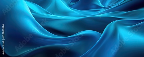 Abstract material with 3D wave light blue