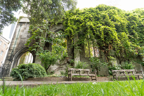 An old abandoned church overgrown with nature. UK