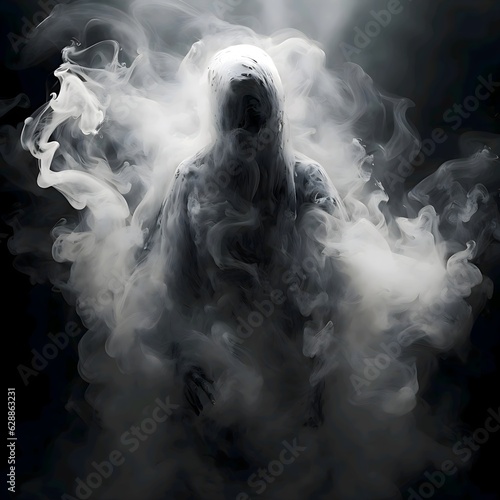 Human In Smoke