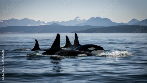 Sea's Symphony - Orca Family © Tim