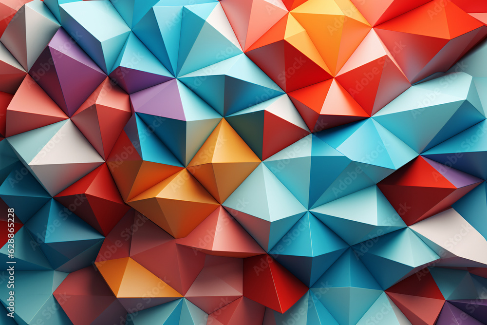 colorful 3d geometric polygonal background colorful 3d geometric polygonal background