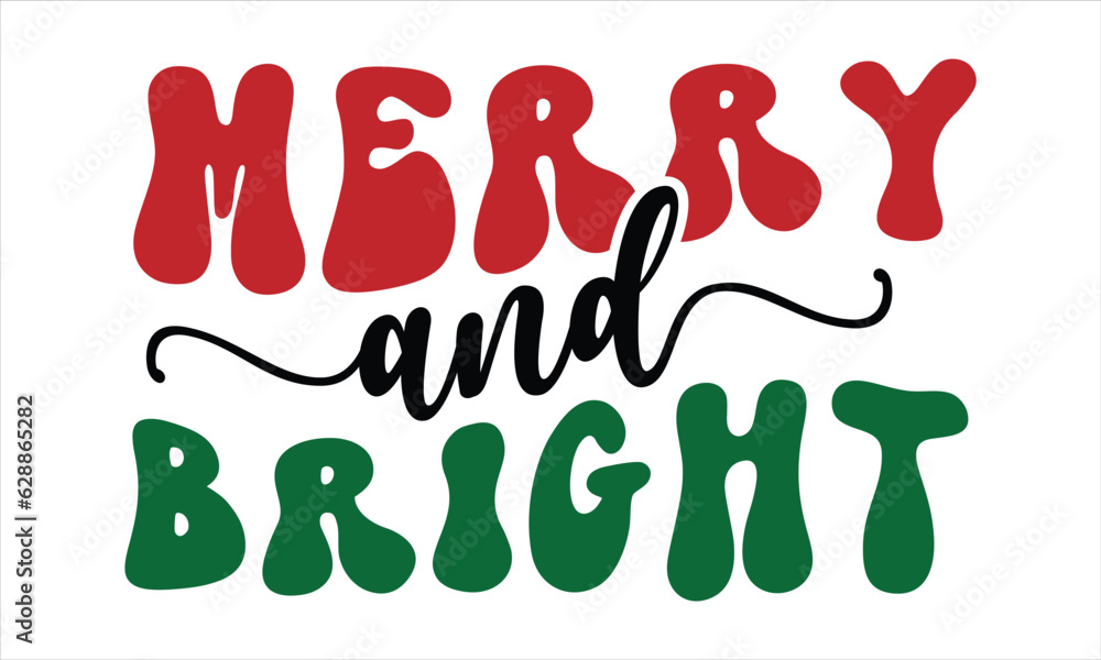 Christmas Retro SVG Design Template Christmas Retro SVG Design Template