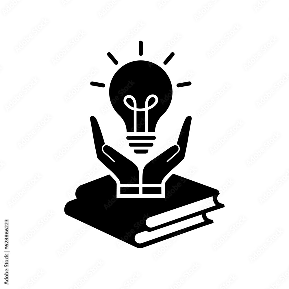 Intelligence and knowledge care logo and vector icon design. Intelligence and knowledge care logo and vector icon design.
