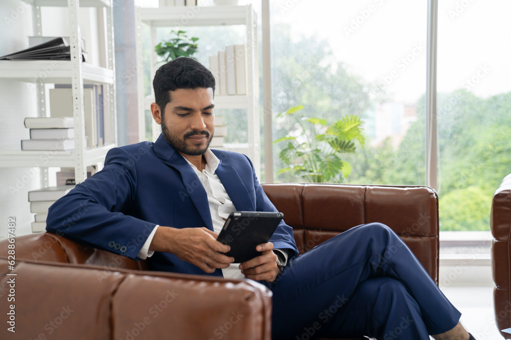asian business man working at home asian business man working at home