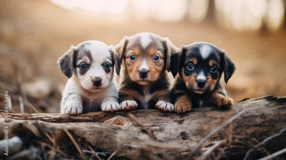 Wallpaper Sweet Dog Puppies