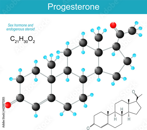Progesterone molecule