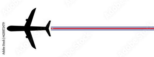 costa rica plane icon vector illustration. isolated on white background