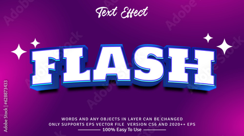 Flash Text Style Effect