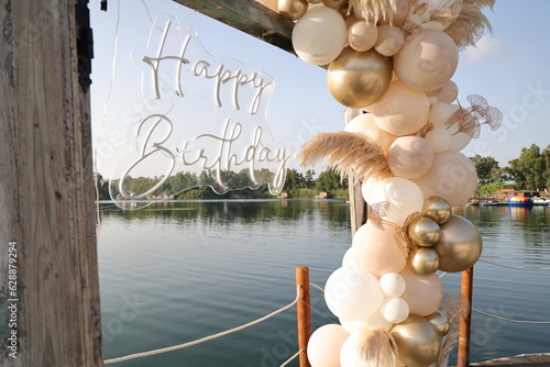 birthday lake balloon