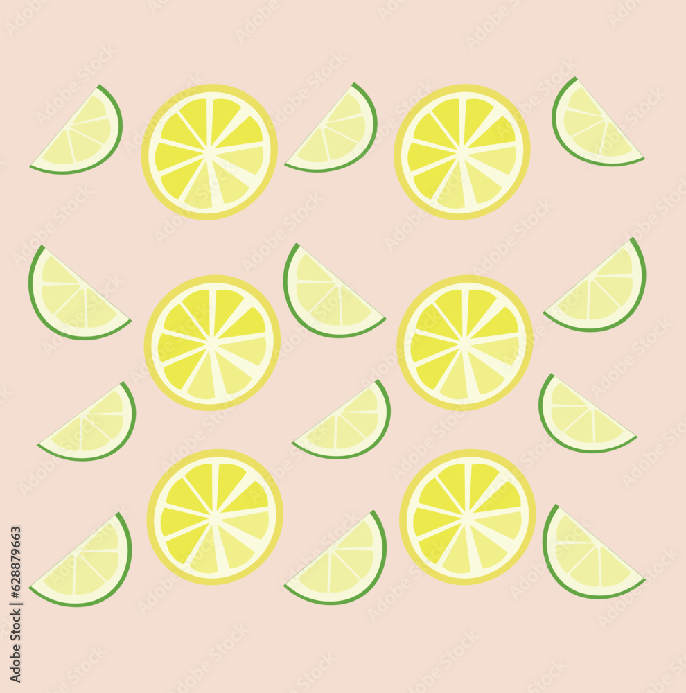 lemons and limes on a light background