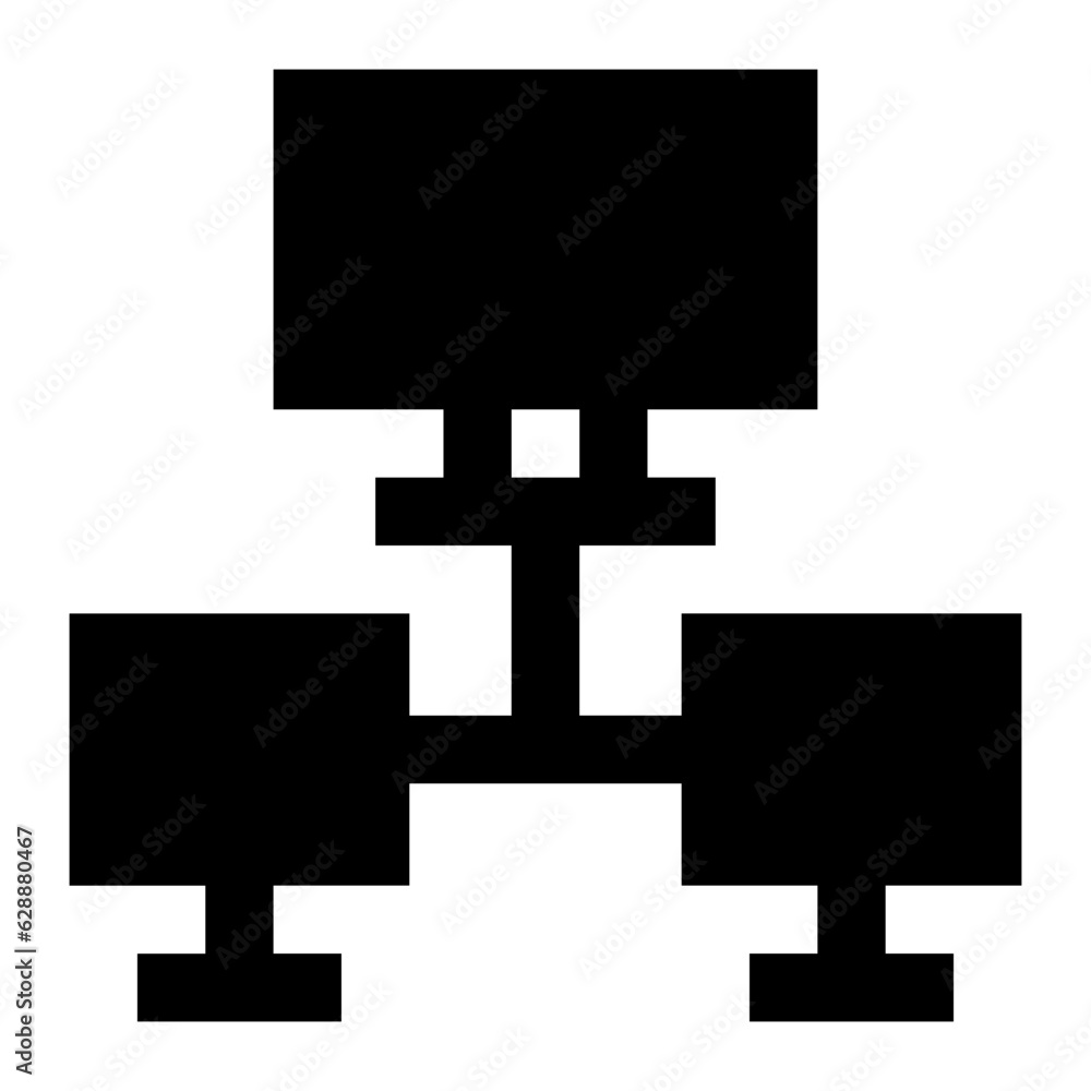 Computer Networking icon. Internet technology concept. Icon in line style Computer Networking icon. Internet technology concept. Icon in line style