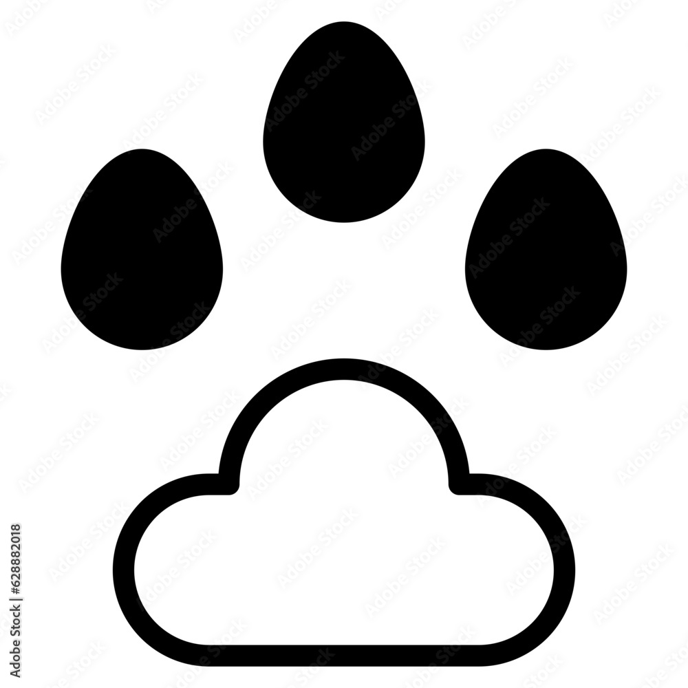 pet footprint dualtone