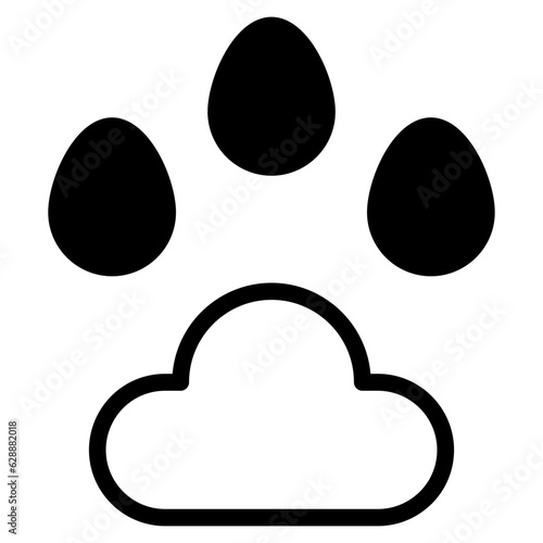 pet footprint dualtone