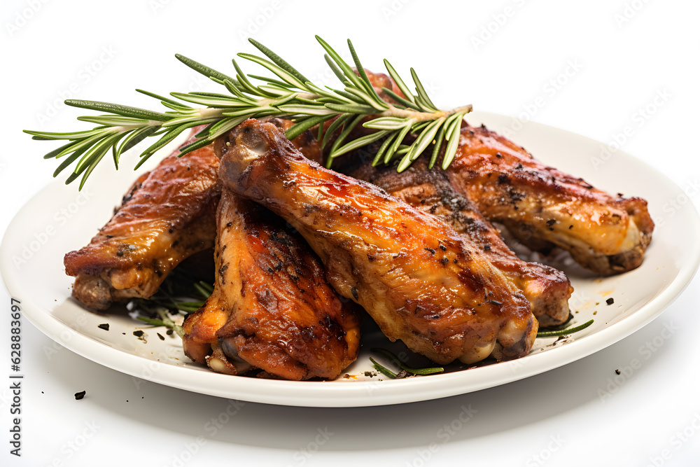 grilled chicken wings with rosemary