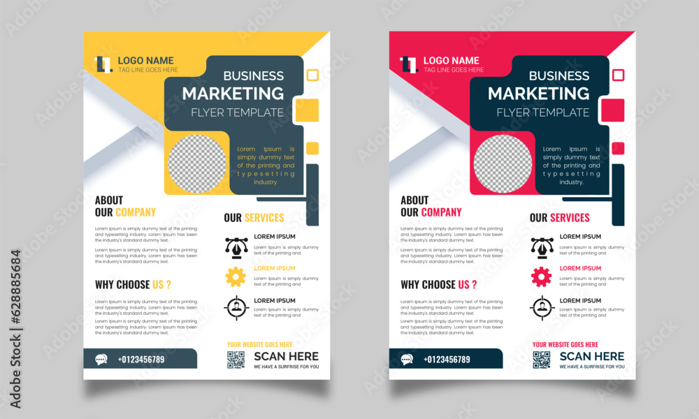 Business Flyer Design Template, A4 Flyer ,Brochure Cover, Creative Flyer , Layout ,A4 Poster, Template, Vector Business Flyer Layout, Corporate Flyer,