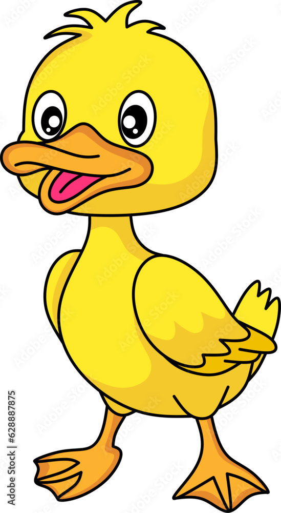 Fototapeta premium Duck cartoon character vector art