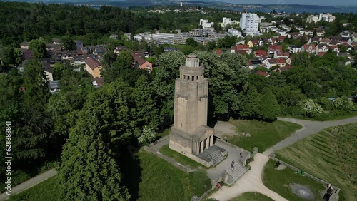 Bismarck Tower in Constance at the lake of Constance and sourrounding area photo