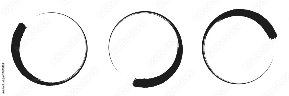 Collection hand drawn round shape. Sketch of circular doodles with a marker. Set of circular frames. Vector illustration on a isolation white background. Collection hand drawn round shape. Sketch of circular doodles with a marker. Set of circular frames. Vector illustration on a isolation white background.