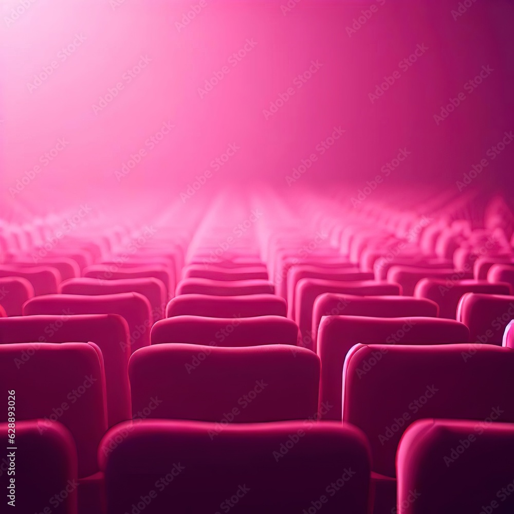Pink cinema - obrazy, fototapety, plakaty 