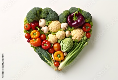 Vegetables in balanced nutrition plan  generative ai