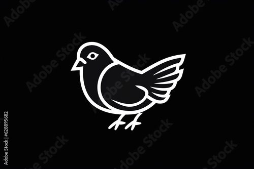 dove pigeon logo design generated ai