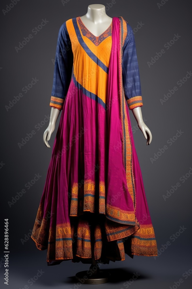 Stylish and colorful Indian dress