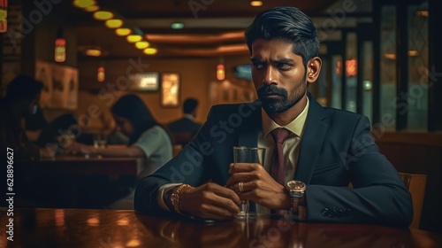 The serious businessman who needs a drink Fictional Character Created By Generative AI