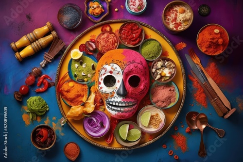 Day of the Dead Celebration - Colorful Foods and Spices