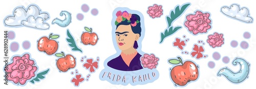 woman day, Holiday. botanical, floral illustration with woman. 