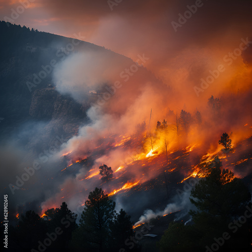 Wildfires Blaze
