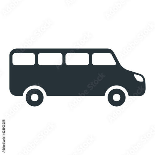 Minibus icon vector on trendy style for design and print