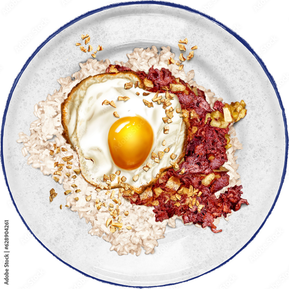 Corned Beef Silog A Hearty Filipino Breakfast Classic. This realistic