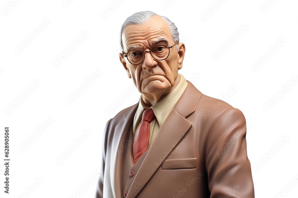 Administrator man isolated on white background Administrator man isolated on white background