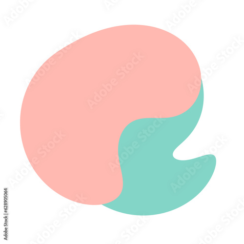 Blob color shape decoration