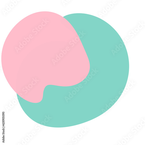 Blob color shape decoration