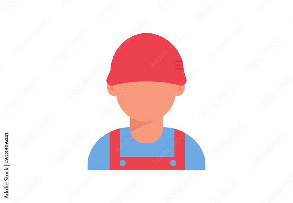 Repair service man worker. Mechanic workshop. 
Vector illustration