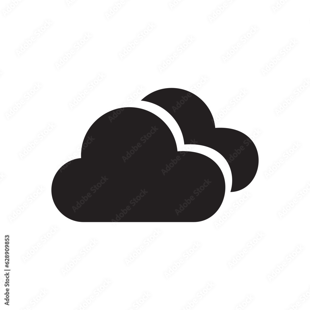 Cloud icon vector illustration sign Cloud icon vector illustration sign