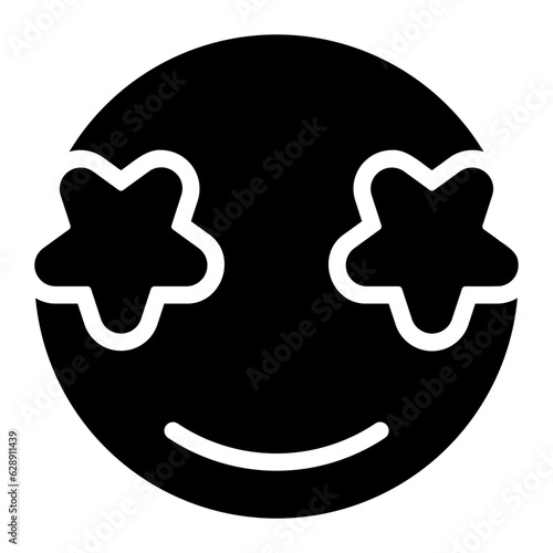 famous glyph icon